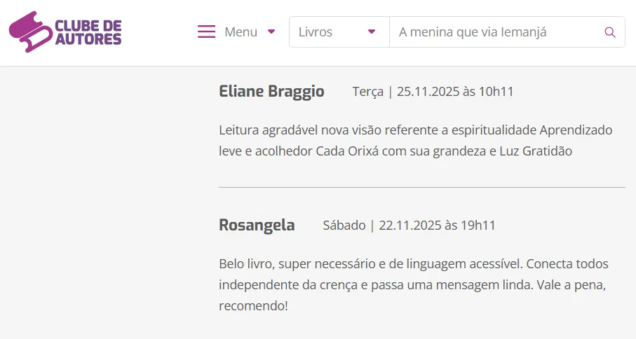 A menina que via Iemanjá - A história por trás do livro