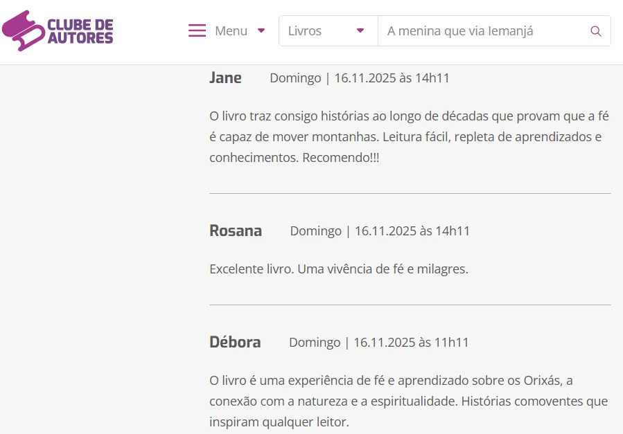 A menina que via Iemanjá - A história por trás do livro