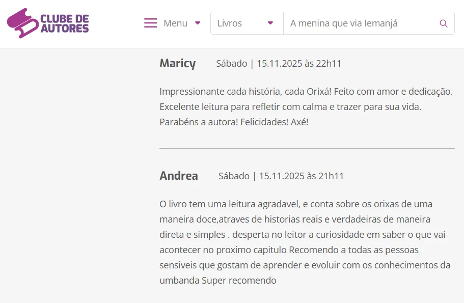 A menina que via Iemanjá - A história por trás do livro