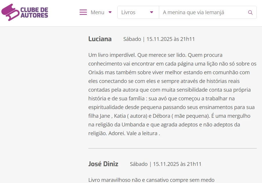 A menina que via Iemanjá - A história por trás do livro