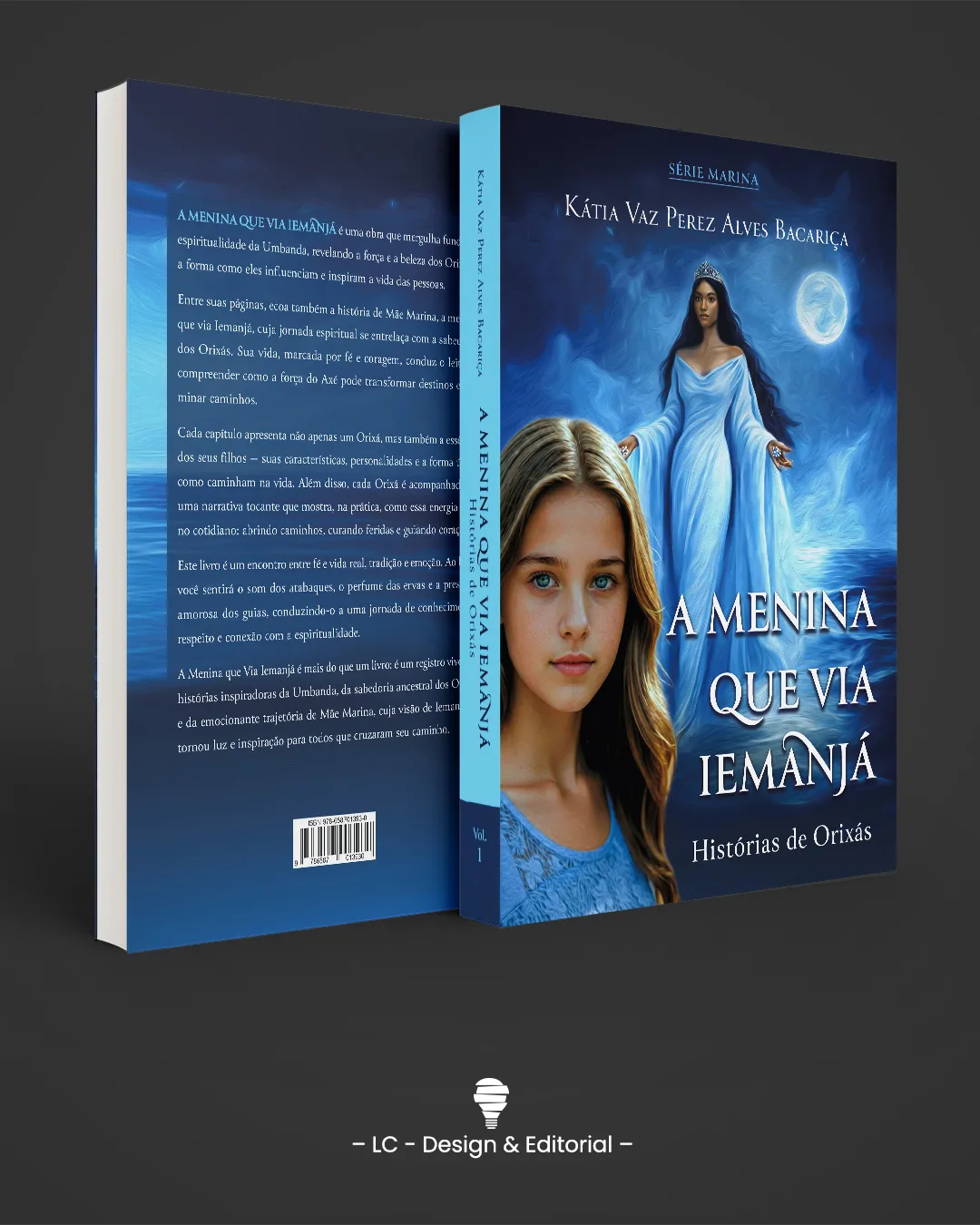 Capa do livro A Menina que via Iemanjá